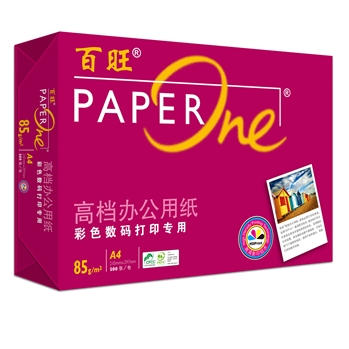 百旺/PaperOne 紅色包裝 A4 85g 純白 5包/箱 復(fù)印紙